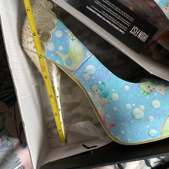 Rare Iron Fist Lollipop Lorelei Peeptoe Platform Heels - Picture 7 of 11